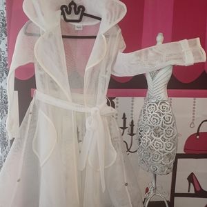 NEW White Mesh Swing Coat